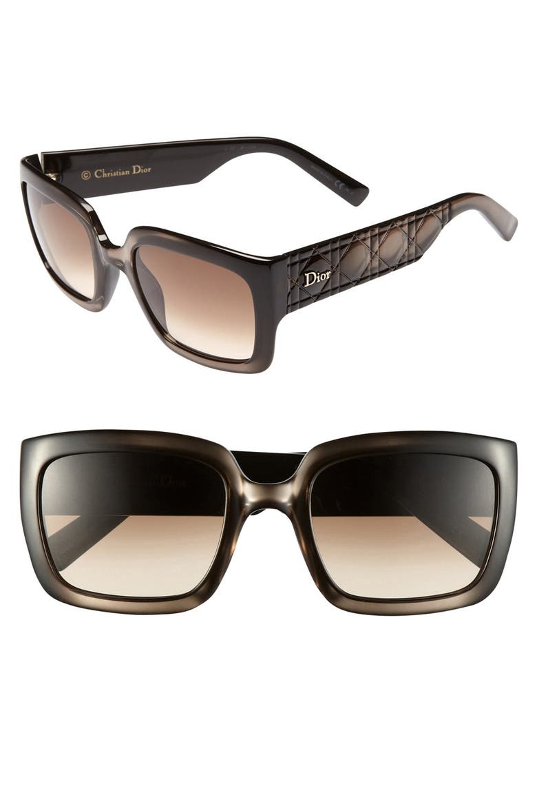 'My Dior - Special Fit' 53mm Sunglasses, Main, color, DOVE GRAY SPIEGAL
