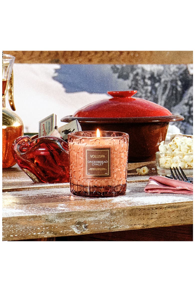 Gingerbread Chalet Candle, Alternate, color, GINGERBREAD CHALET
