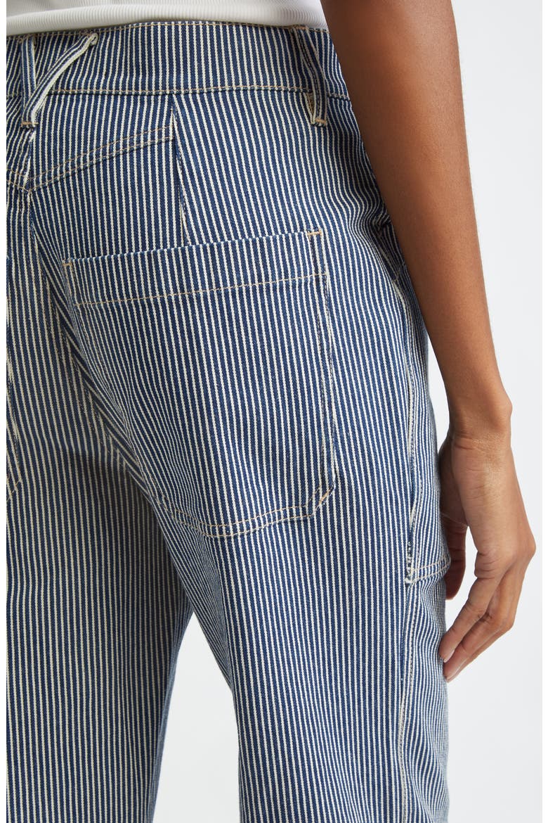 Dylan Stripe High Waist Relaxed Straight Leg Jeans, Alternate, color, SOLSTICE STRIPE