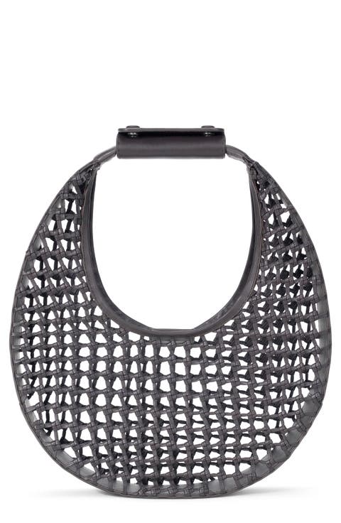 Moon Hand Knotted Leather Bag