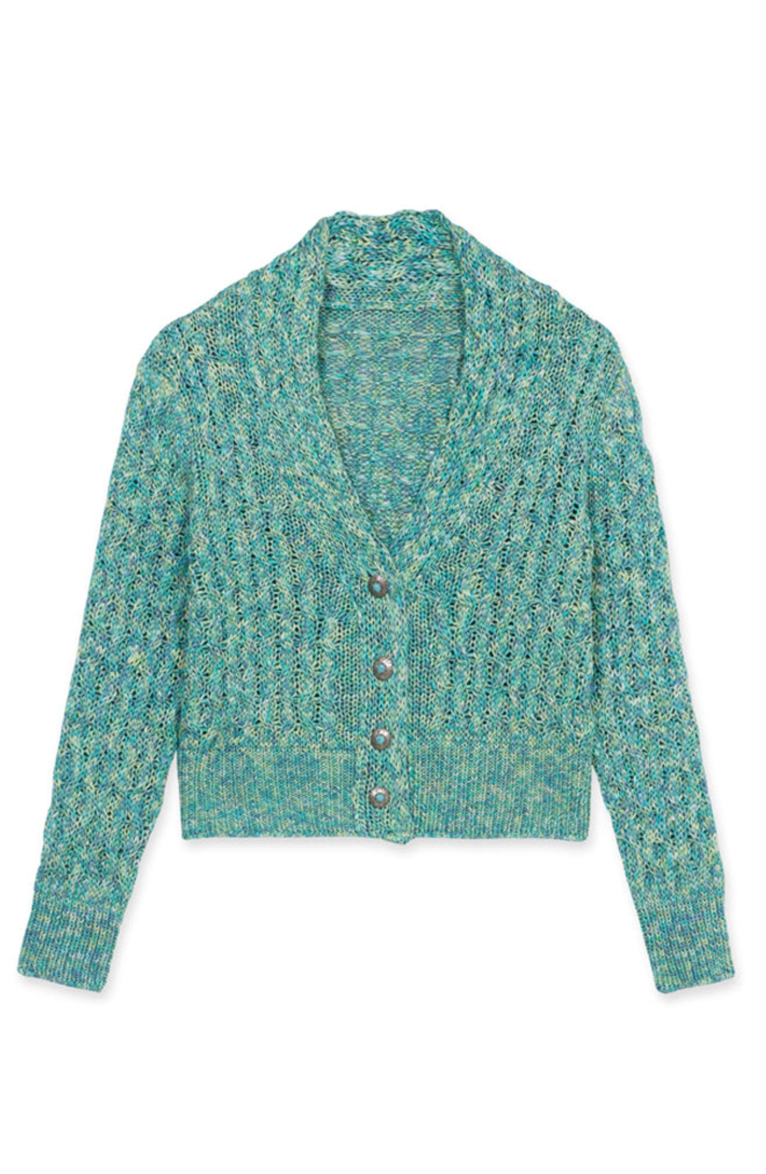 Fortela Lola Knit Cardigan In Blue