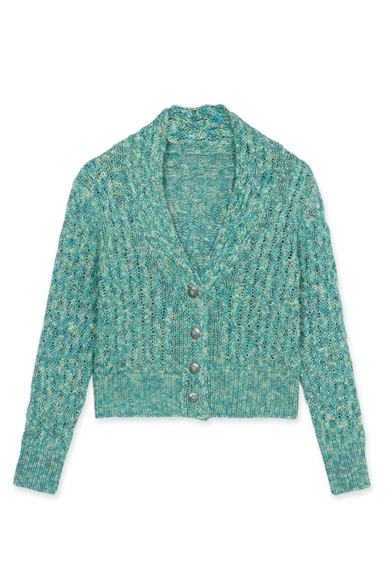 Lola Knit Cardigan, Main, color, TURQUOISE
