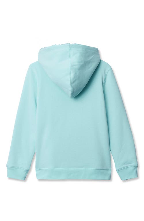 Lands' End Kids High Pile Lined Zip Hoodie In Blue