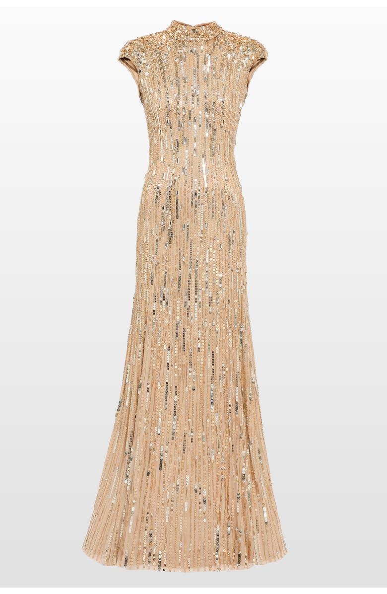 Jenny Packham Ernest Maxi Dress, Main, color, Cashmere
