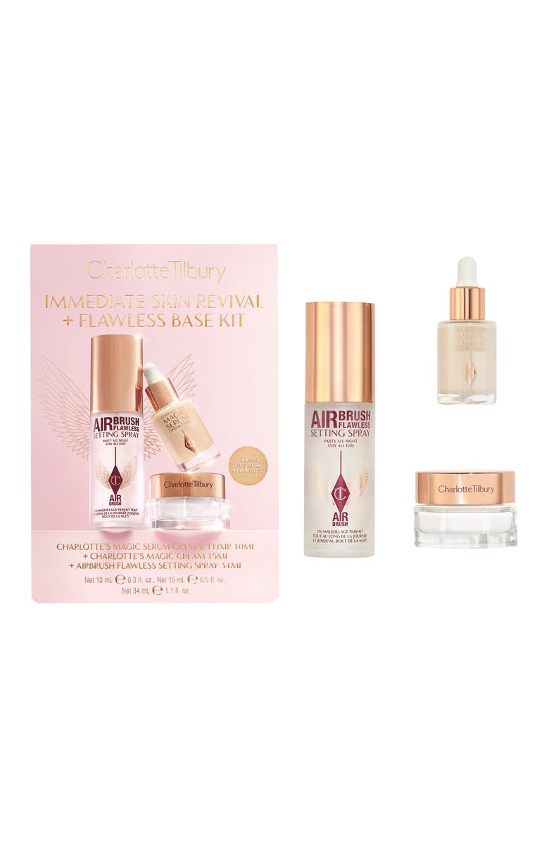 Charlotte Tilbury Immediate Skin Revival + Flawless Base Kit (Nordstrom Exclusive) $87 Value, Main, color, 