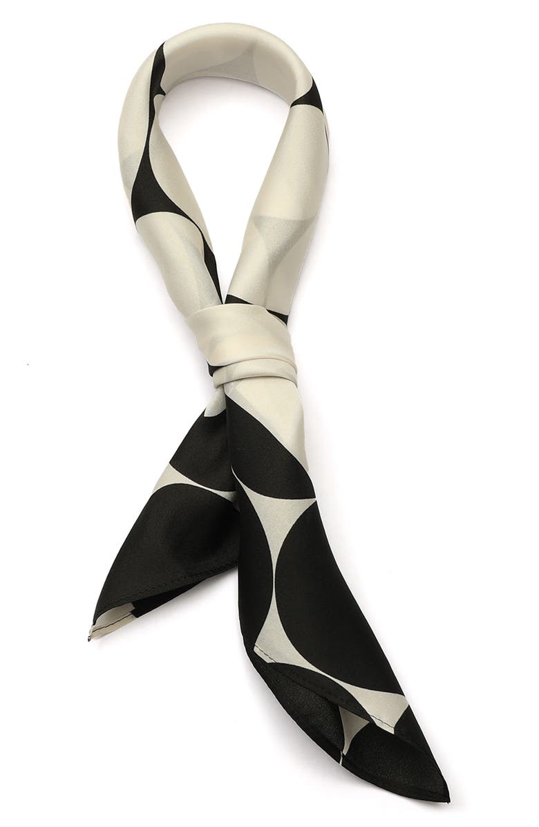 Kate Spade New York seasonless dot silk bandana, Alternate, color, 