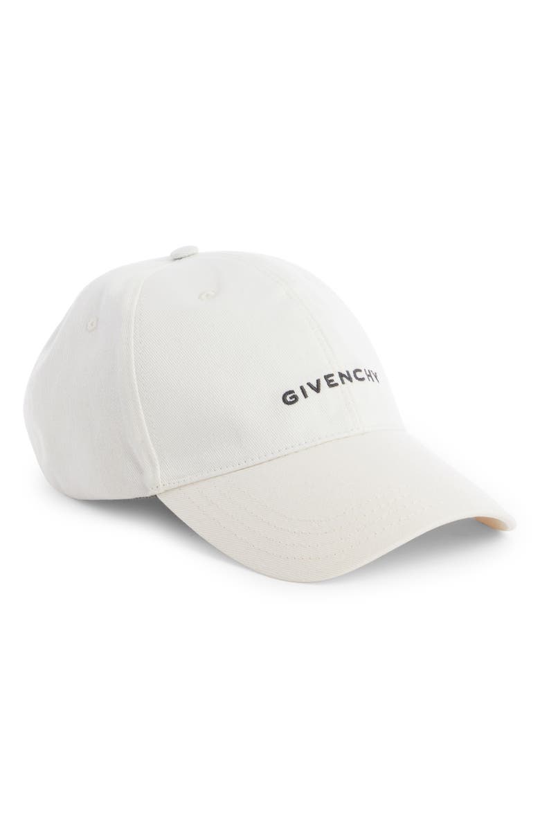 Givenchy 4G Embroidered Baseball Cap, Main, color, White