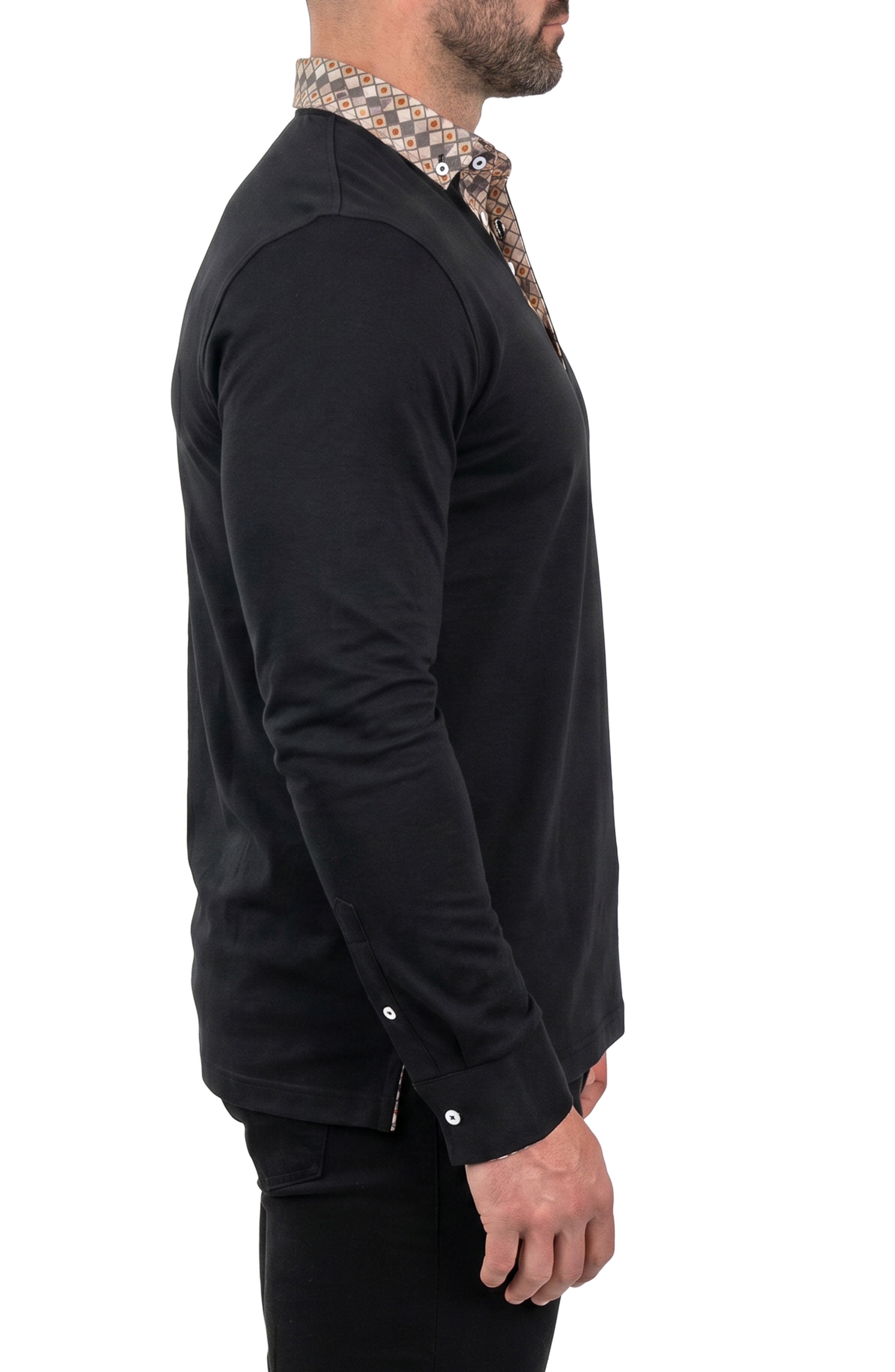 Maceoo Newton Long Sleeve Polo (Men) | Nordstrom