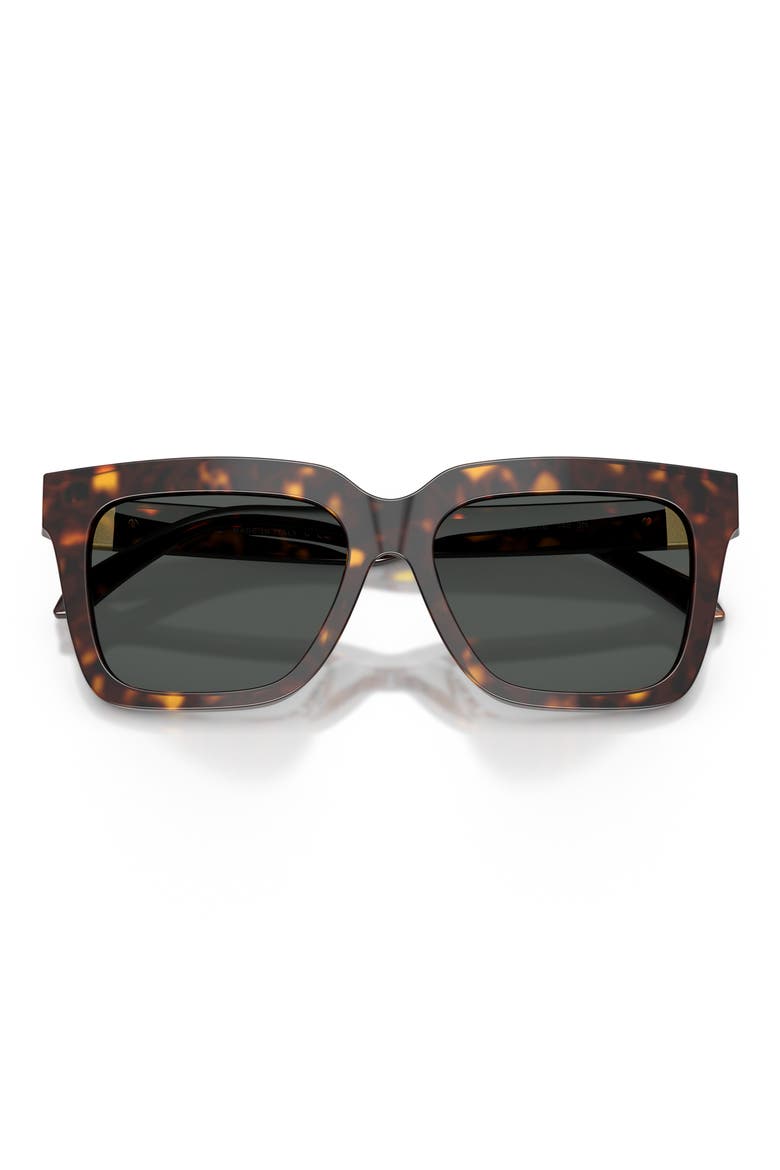 55mm Square Sunglasses, Alternate, color, HAVANA / DARK GREY