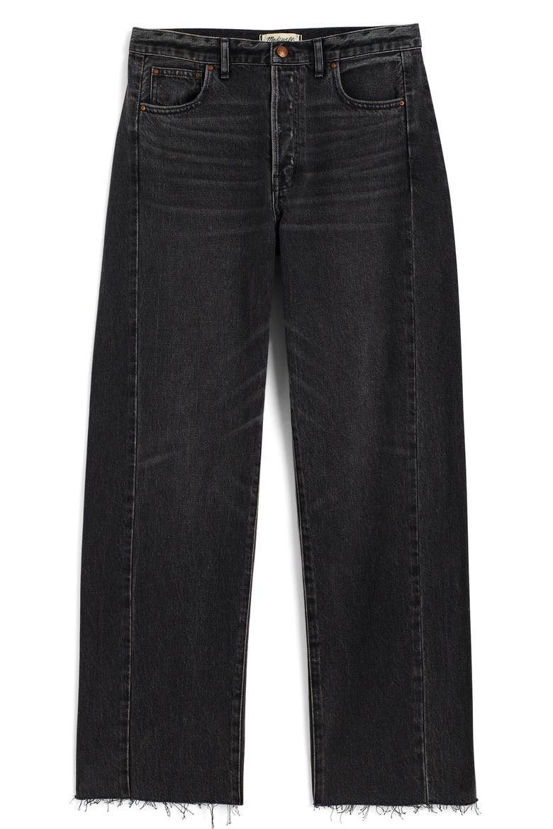Pieced Barrel Leg Jeans, Alternate, color, LOCKSIDE WASH