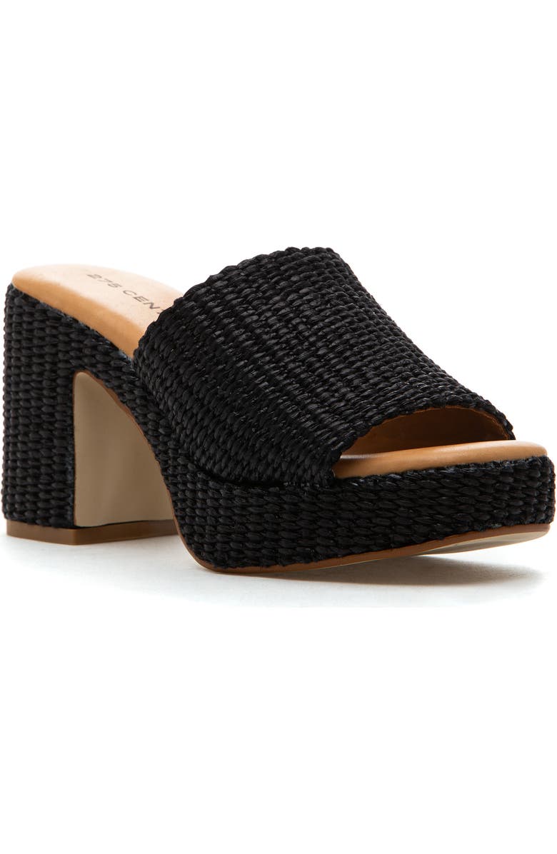 275 Central Skattebo Platform Sandal, Main, color, Black