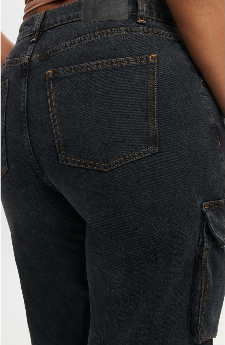 Cotton On Curvy Cargo Wide Jean, Alternate, color, 