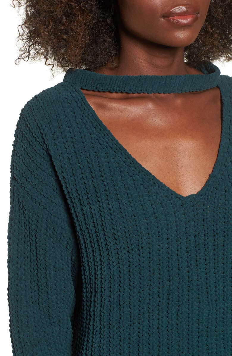Lost + Wander Mary Lous Choker Sweater, Alternate, color,