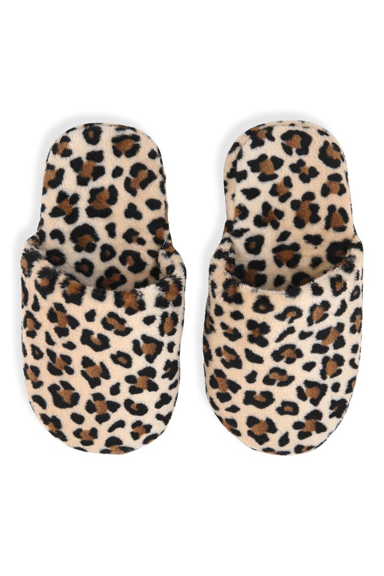 Kids' Flannel Fleece Robe & Slippers Set, Alternate, color, LIGHT BROWN
