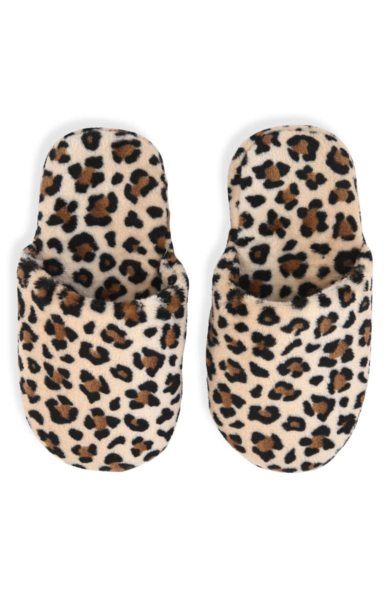 SLEEP ON IT Kids' Flannel Fleece Robe & Slippers Set, Alternate, color, Light Brown