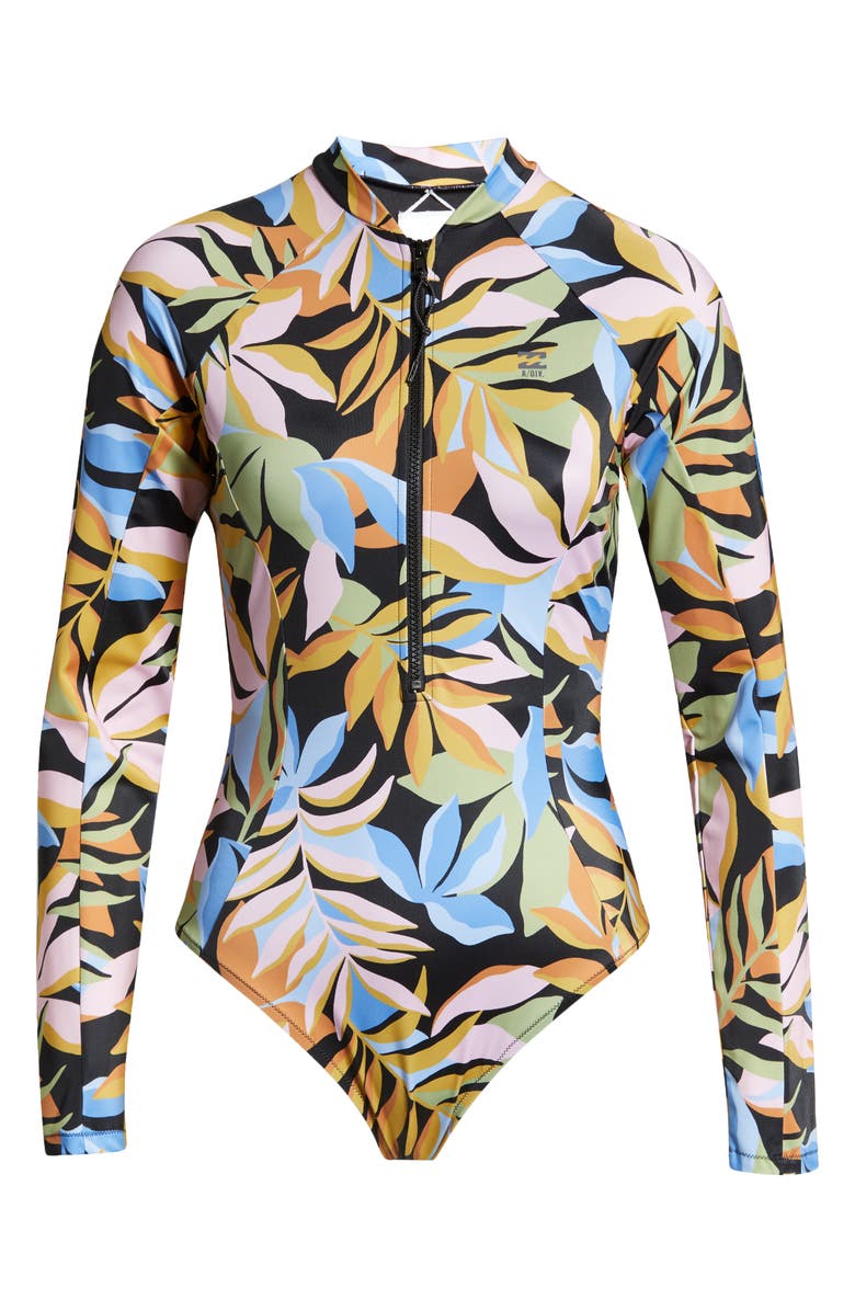 Billabong Biarritz Long Sleeve One-Piece Rashguard Swimsuit, Alternate, color, 