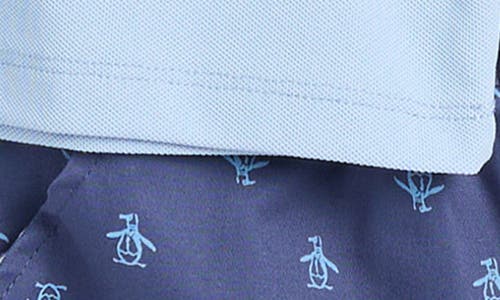 Shop Original Penguin Kids' Polo & Shorts Set In Navy