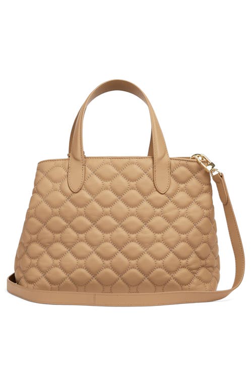 Lk Bennett Juliette Quilted Leather Tote In Brown