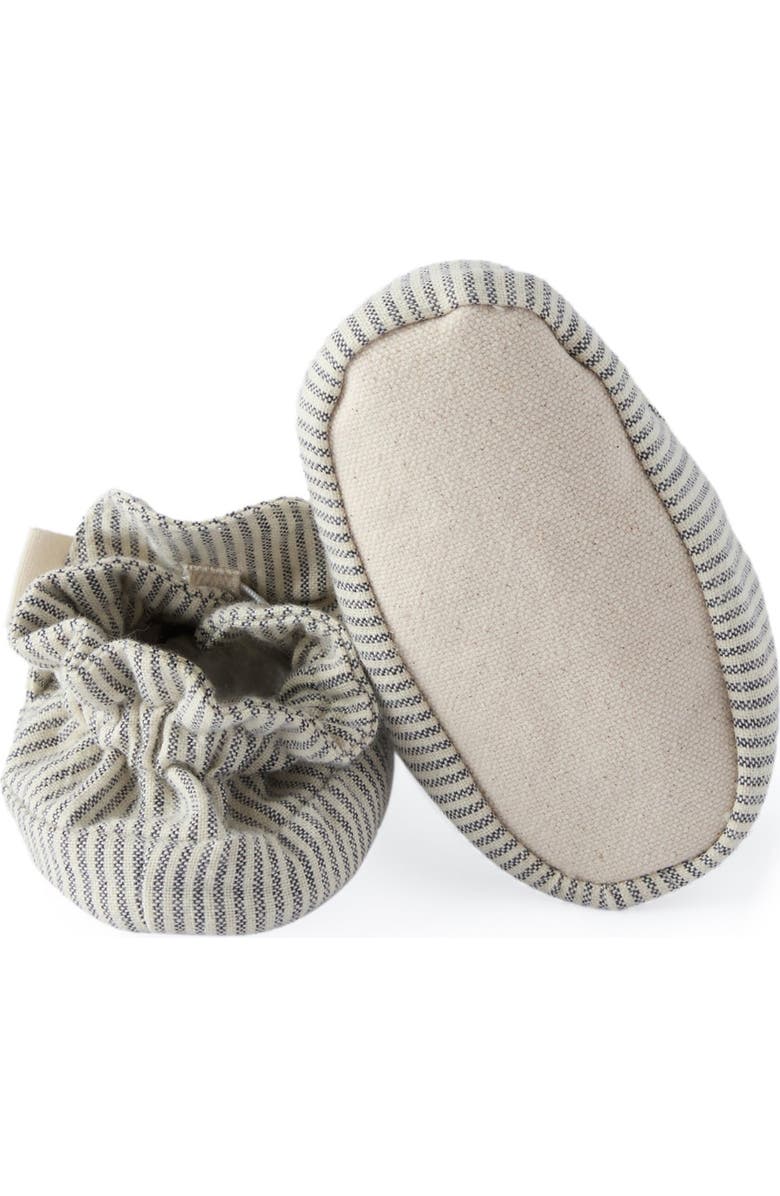 Pehr Organic Cotton Railroad Bootie, Alternate, color, Railroad