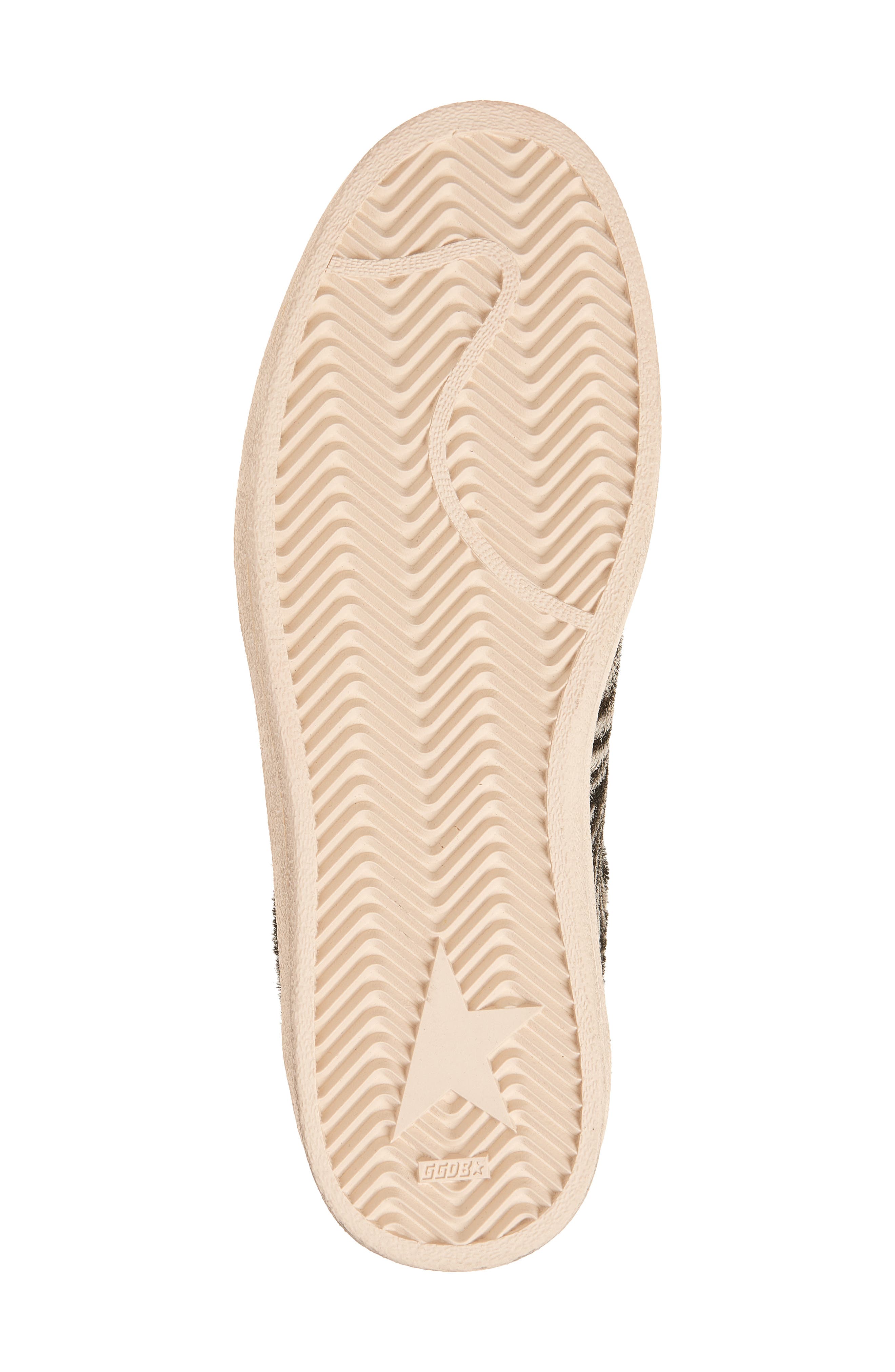 Golden Goose Ball Star Genuine Calf Hair Sneaker, Alternate, color, Zebra