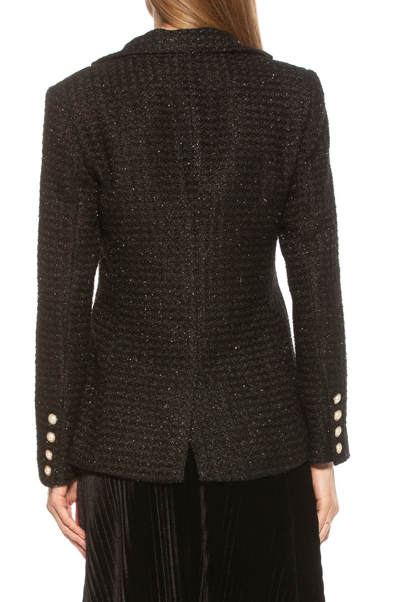 Alexia Admor Raya Classic Tweed Two-Button Blazer, Alternate, color, 