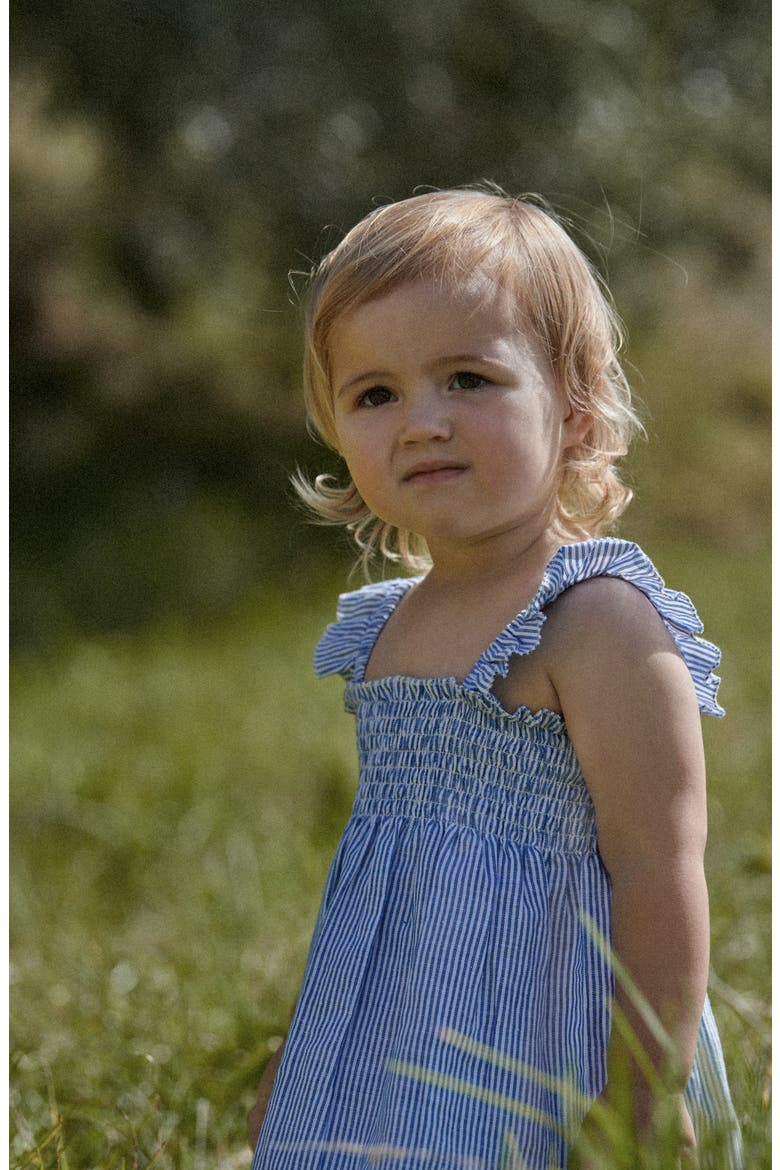 Gala Stripe Sundress, Alternate, color, BLUE STRIPE