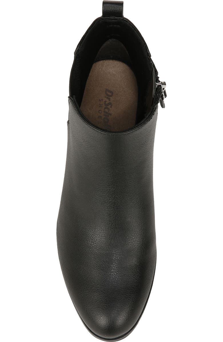 Dr. Scholl's Lacey Side Zip Bootie, Alternate, color, Black Faux Leather