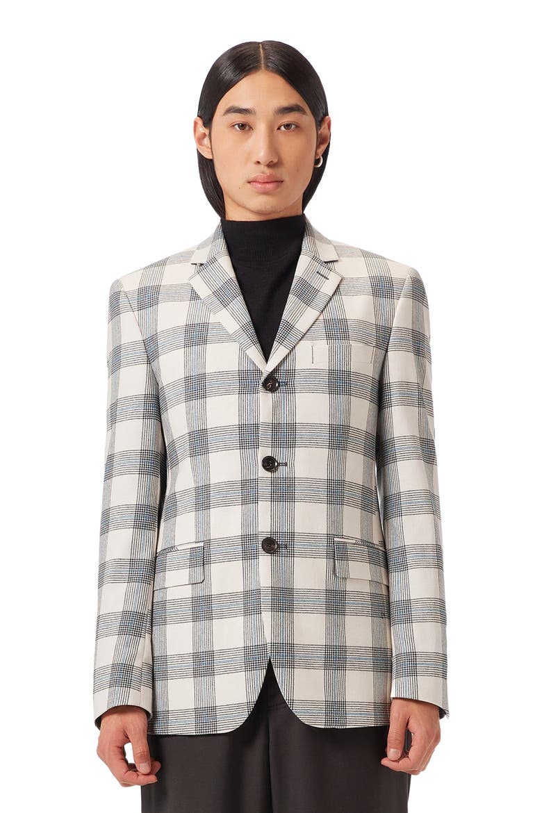 Men's Cashmere Blazer, Alternate, color, off white