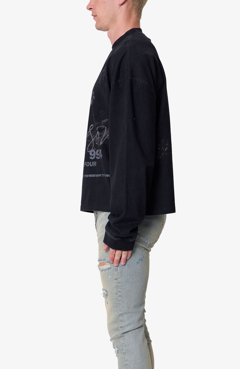 mnml Oversize Cotton Graphic T-Shirt, Alternate, color, Black