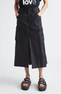 Sacai Insulated Nylon Twill & Satin Cargo Skirt