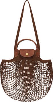 Longchamp Le Pliage Filet Knit Shoulder Bag
