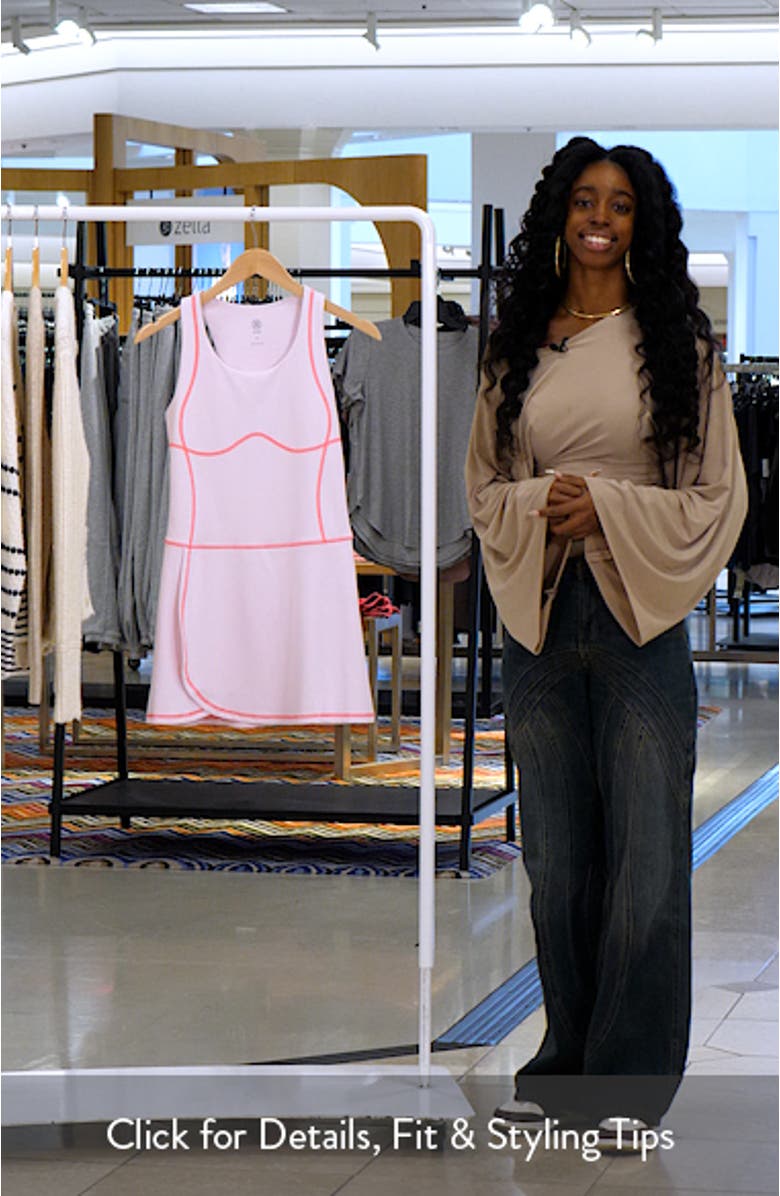 Soft Tech Sleeveless Golf Minidress, sales video thumbnail