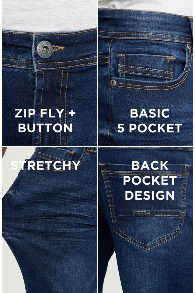 Cultura Stretch Jeans, Alternate, color, DARK BLUE