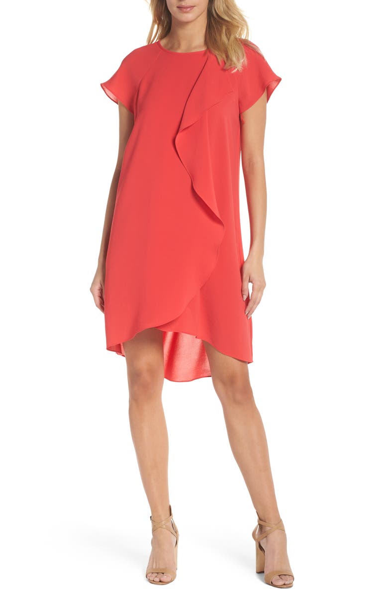Adrianna Papell Crepe Shift Dress, Main, color,