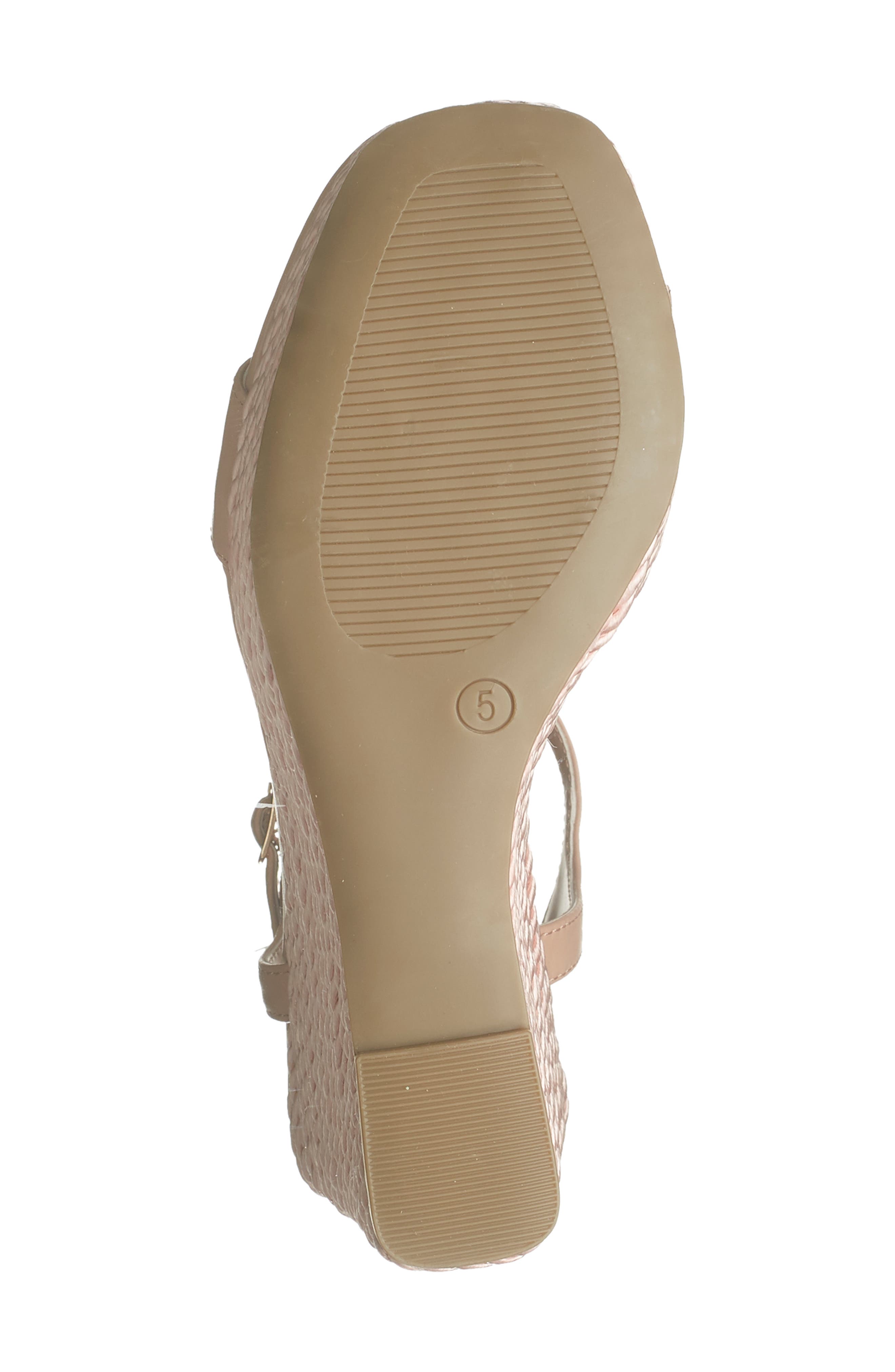 Tory Twist Wedge Sandal, Alternate, color, BLUSH PU
