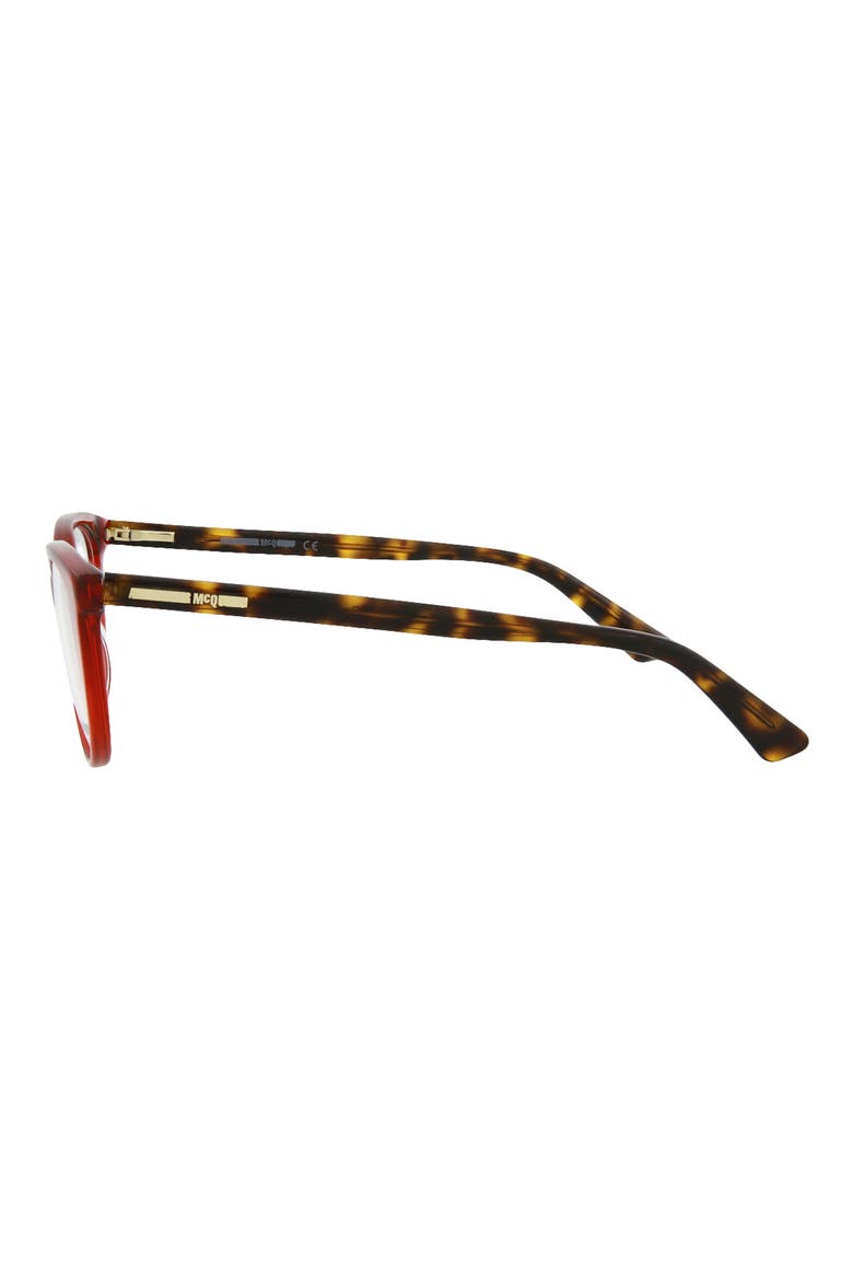 50mm Cat Eye Optical Glasses, Alternate, color, BURGUNDY AVANA TRANSPARENT