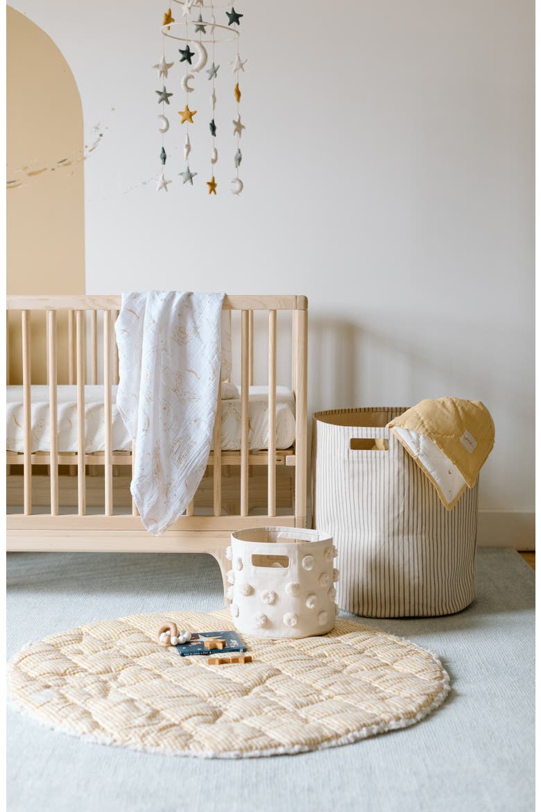 Pint Pompom Basket, Alternate, color, NATURAL