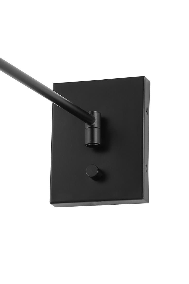 Cary Iron Contemporary Swing Arm LED Wall Sconce, Alternate, color, Oil Rubbed Bronze