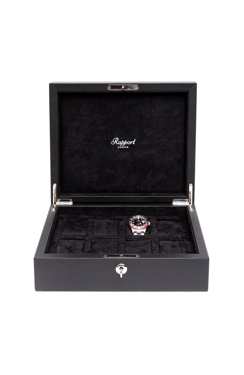 Rapport London VANTAGE EIGHT WATCH BOX, Main, color, Black
