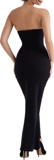 Sabine Strapless Stretch Crepe Dress