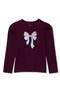  Glitter Bow/Plum