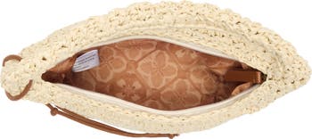 Lesa Woven Raffia Shoulder Bag