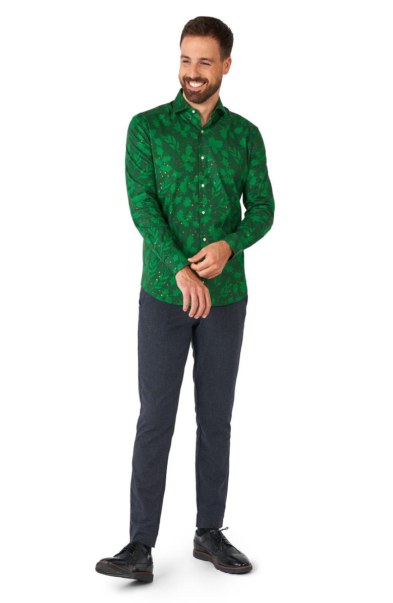 OppoSuits Bright Berry Stretch Button-Up Shirt, Alternate, color, 