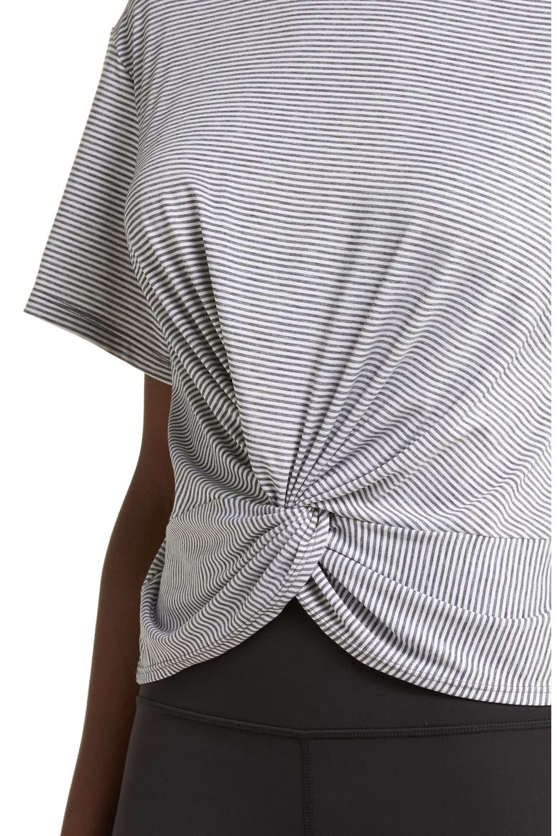 Twist Stripe T-Shirt, Alternate, color, WHITE