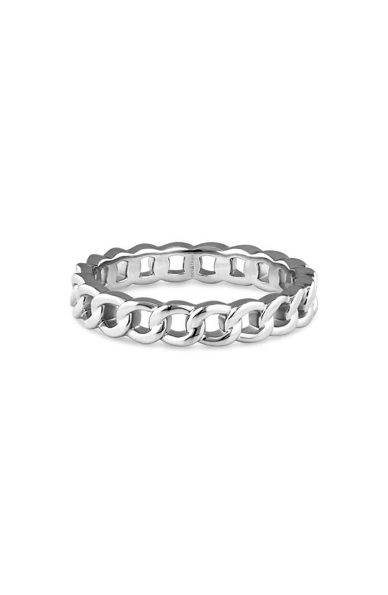 DEVATA Curb Chain Ring, Main, color, Silver