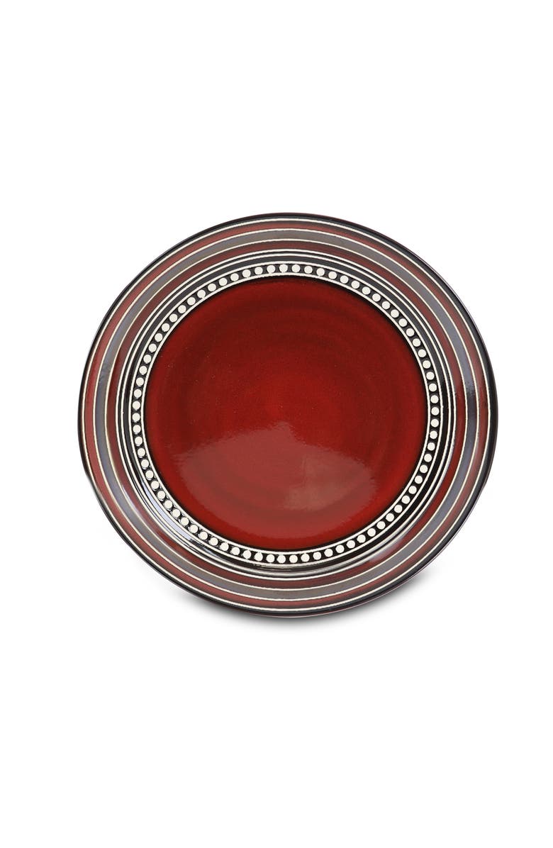 Gibson Cafe Versailles 16 Piece Double Bowl Dinnerware Set -, Alternate, color, Red