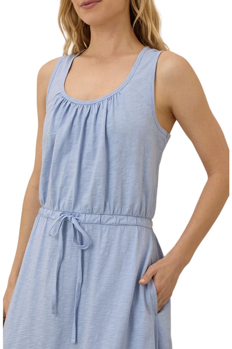 Organic Cotton Relaxed Slub Tank Maxi Dress, Alternate, color, Cornflower Blue