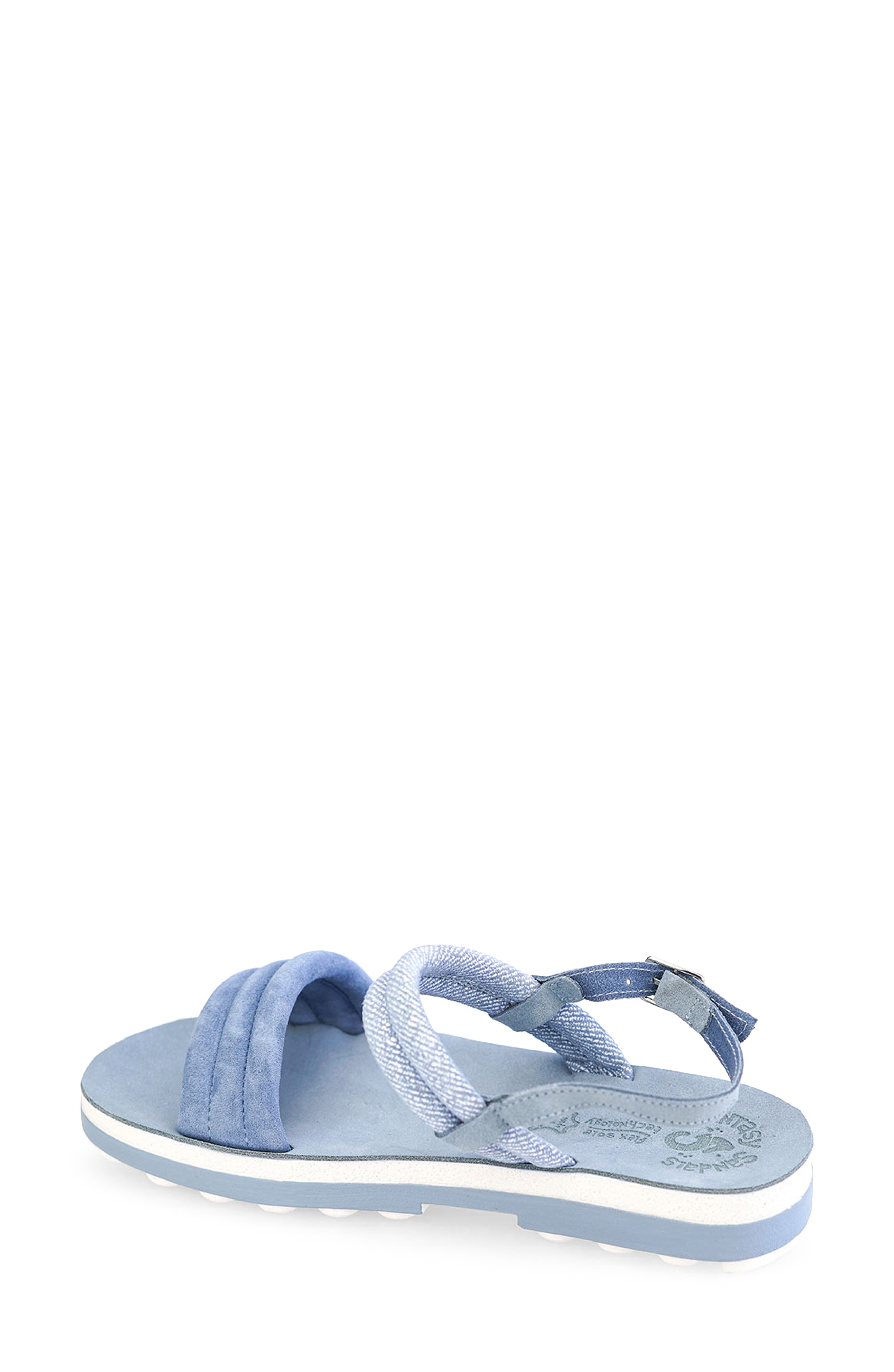 Zoe Slingback Sandal, Alternate, color, CIEL DENIM LEATHER