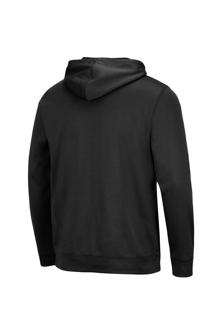 Men's Colosseum Black Hawaii Warriors Lantern Pullover Hoodie, Alternate, color, Black