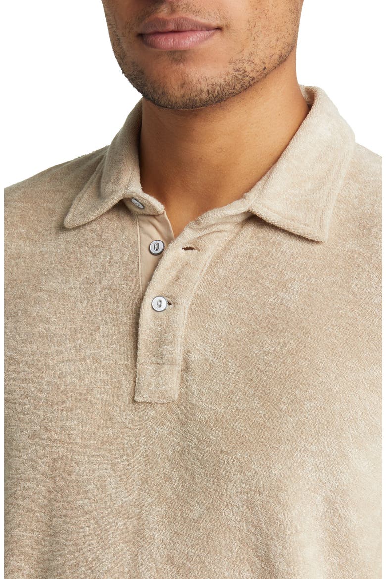 Rhen Terry Cloth Polo, Alternate, color, CHICKPEA